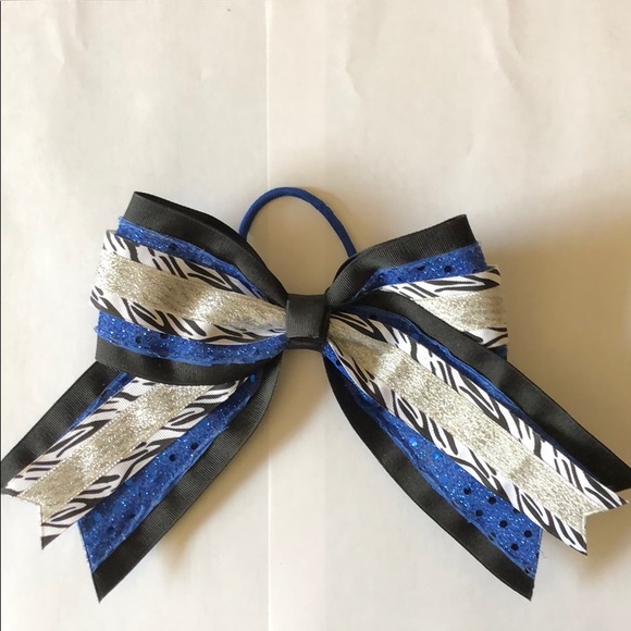 🎀 Bow - Blue/Black/Zebra. - Picture 2 of 5